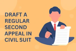 draft a regular second appeal in civil suit