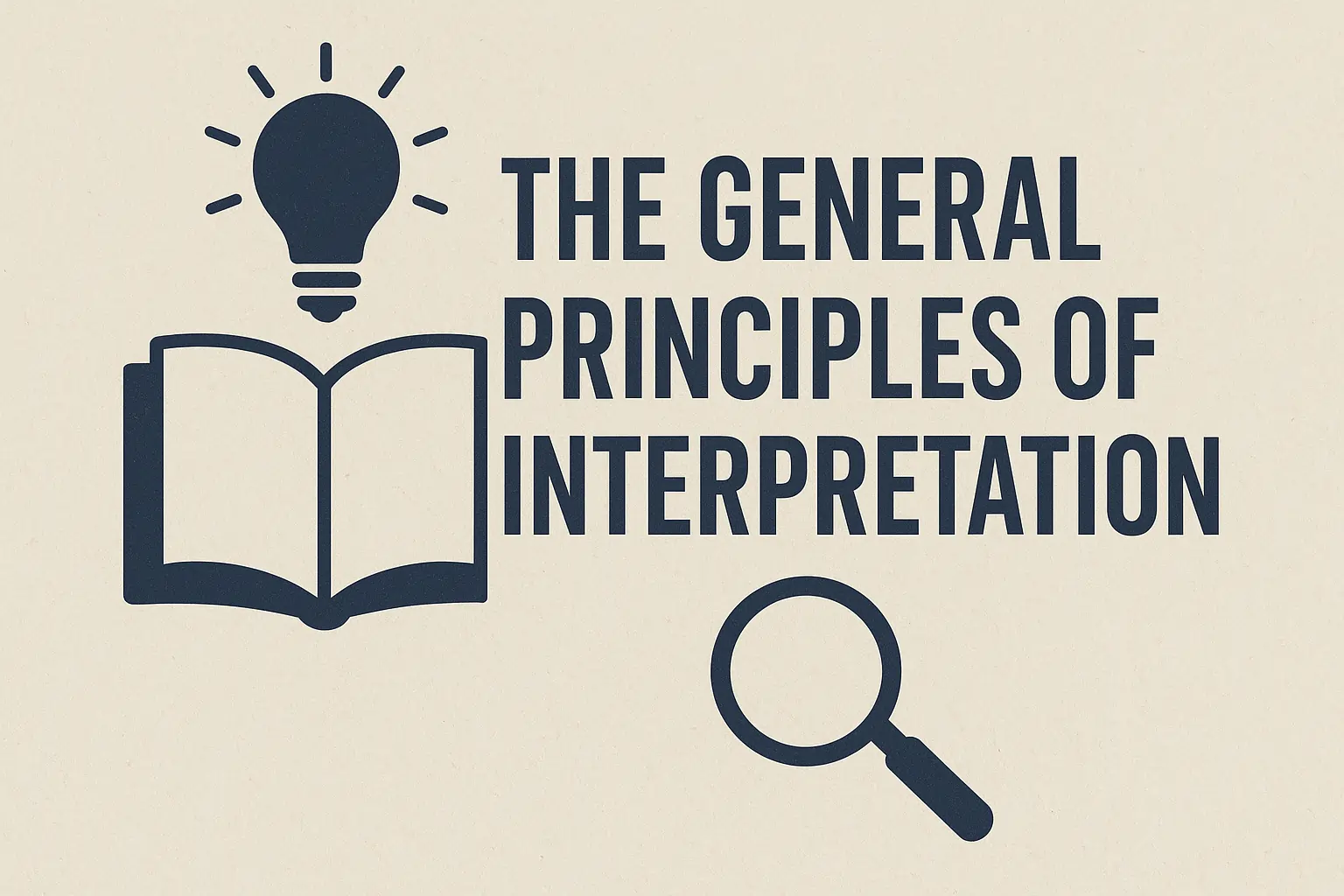 The General Principles of Interpretation